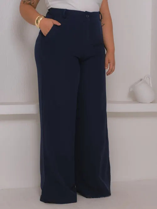 Calça Pantalona Plus Size XY-579 *Atacado: R$ 58