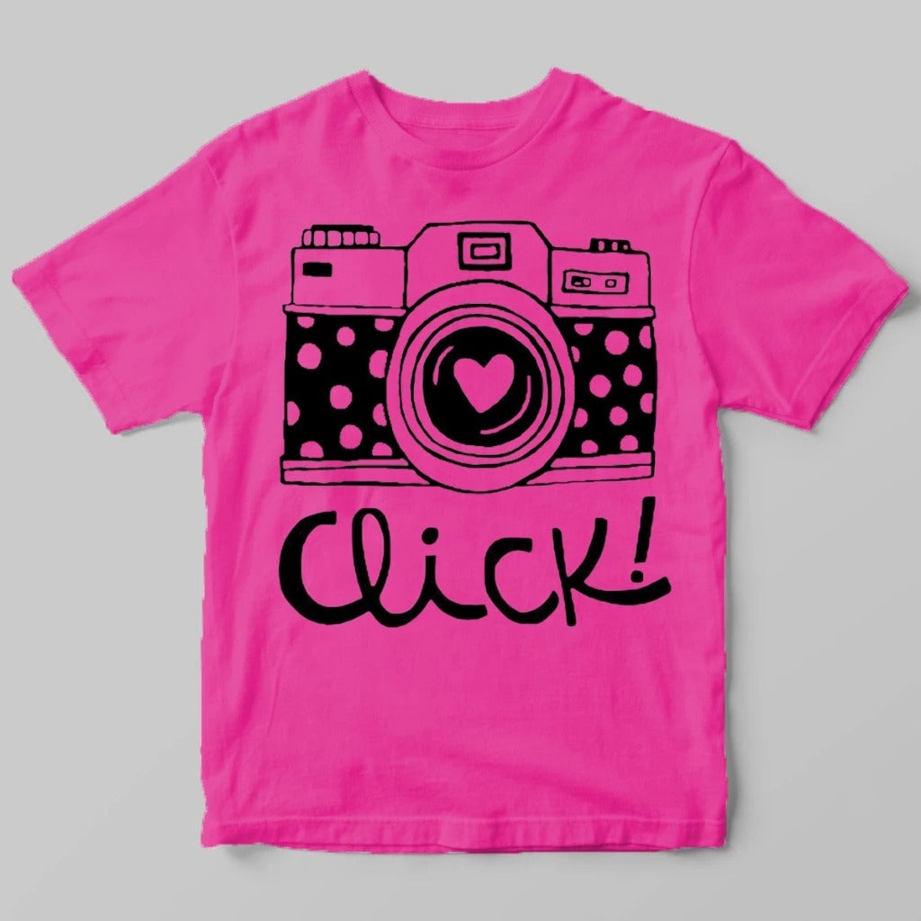 Tshirt Camera Click Biscolayca FF-TSH-028 *Pacote: 12 R$ *Atacado: R$ 15