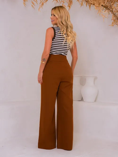 Calça Pantalona c/Vinco Twill FF-CAL-034-XY-590 *Pacote: R$ 60 *Atacado: R$ 75