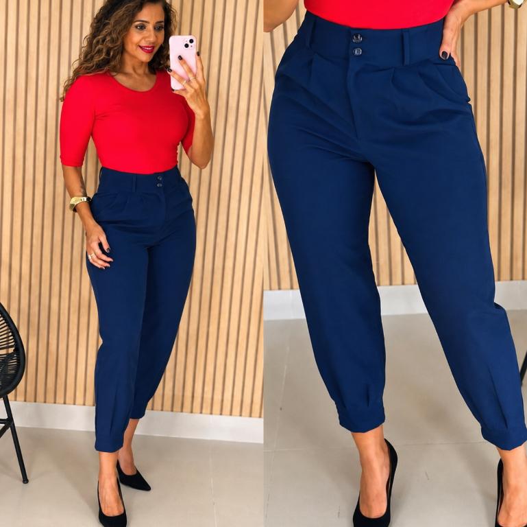Calça Cenoura Alfaiataria 2 Botaoes P M G GG *Pacote: 45 R$ *Atacado: R$ 55