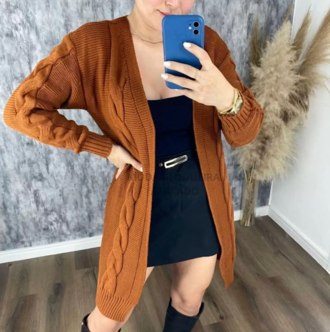Cardigan Trança Tamanho Único Inverno *Pacote: R$ 30