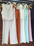 Conjunto Alfaiataria FF-CON-075-XY-556 *Pacote: 80 R$ *Atacado: R$ 95