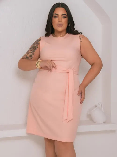 Vestido Plus Size Alfaiataria XY-603 *Atacado: R$ 74