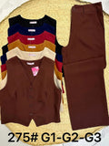 Conjunto Colete e Calça Plus Size Alfaiataria Premium FF-CON-035-275 *Pacote: 95 R$ *Atacado: R$ 110