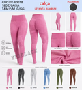 Legging Poliamida Alta Compreensão P/M G/GG #Dy60018 Academia *Pacote: R$ 30