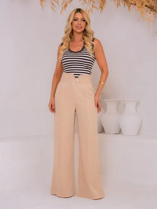 Calça Pantalona c/Vinco Twill FF-CAL-034-XY-590 *Pacote: R$ 60 *Atacado: R$ 75