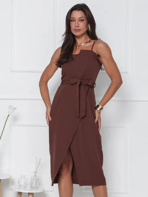 Vestido Midi Alfaiataria AF FF-VES-044-XY-575 *Pacote: 55 R$ *Atacado: R$ 70