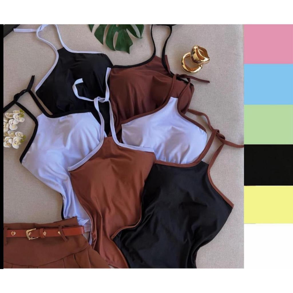 Body Suplex Bicolor Frente Unico FF-BODY-010 *Pacote: 18 R$ *Atacado: R$ 20