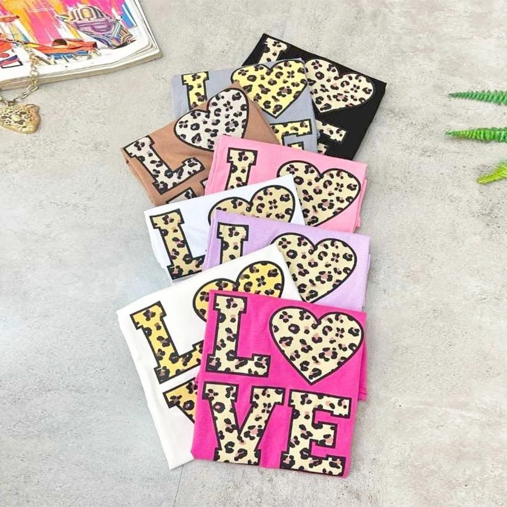 Tshirt Love Grande Onça *Pacote: 12 R$ *Atacado: R$ 15