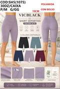 Short Deportivo Com Bolso Poliamida SH5(1075) Academia *Pacote: R$ 35 *Meio Pacote: R$38