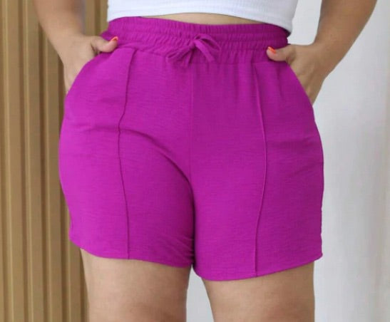 Short Listrado Plus Size Duna FF-SHO-001 *Pacote: 18 R$ *Atacado: R$ 25