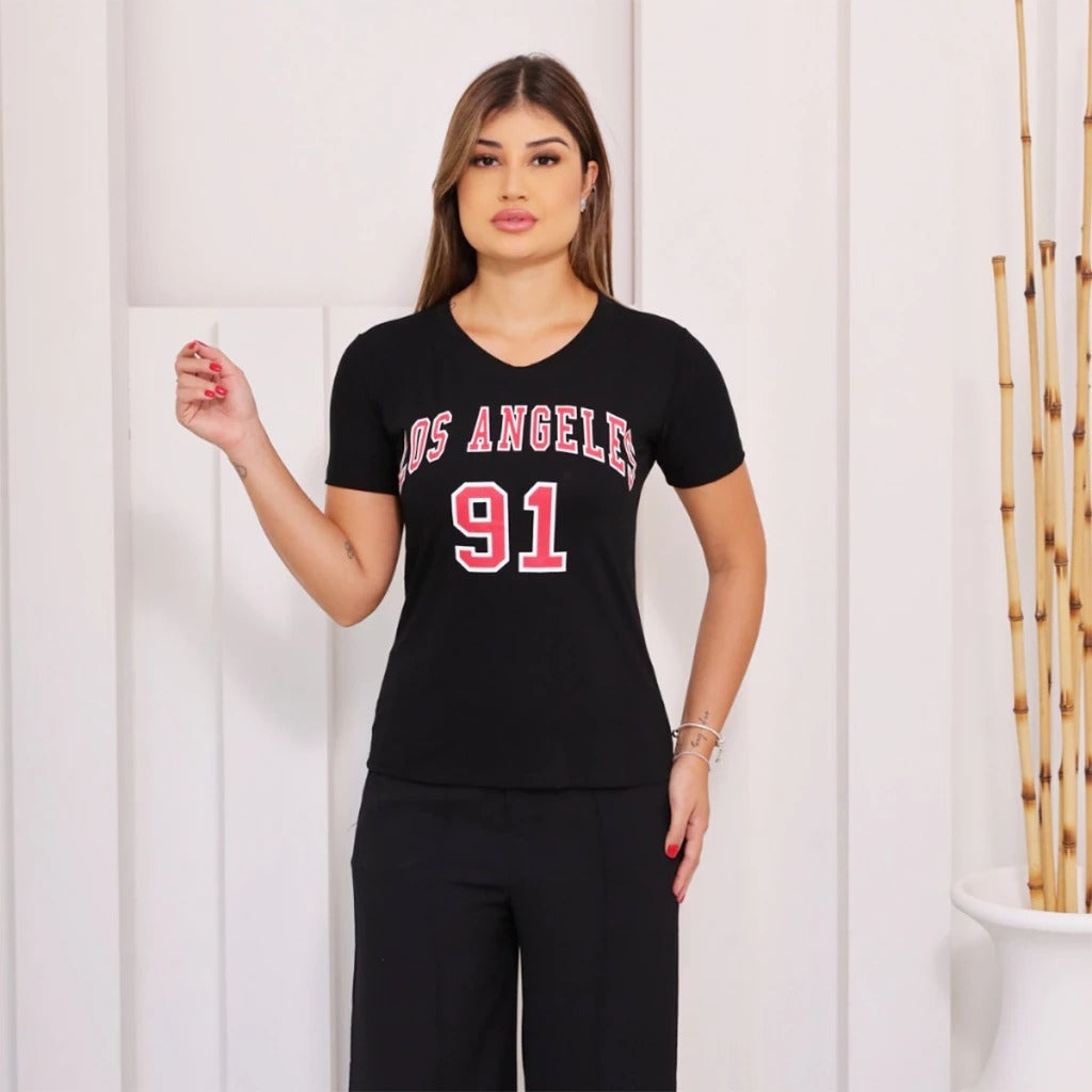 Tshirt Los Angeles Biscolayca FF-TSH-032 *Pacote: 12 R$ *Atacado: R$ 15
