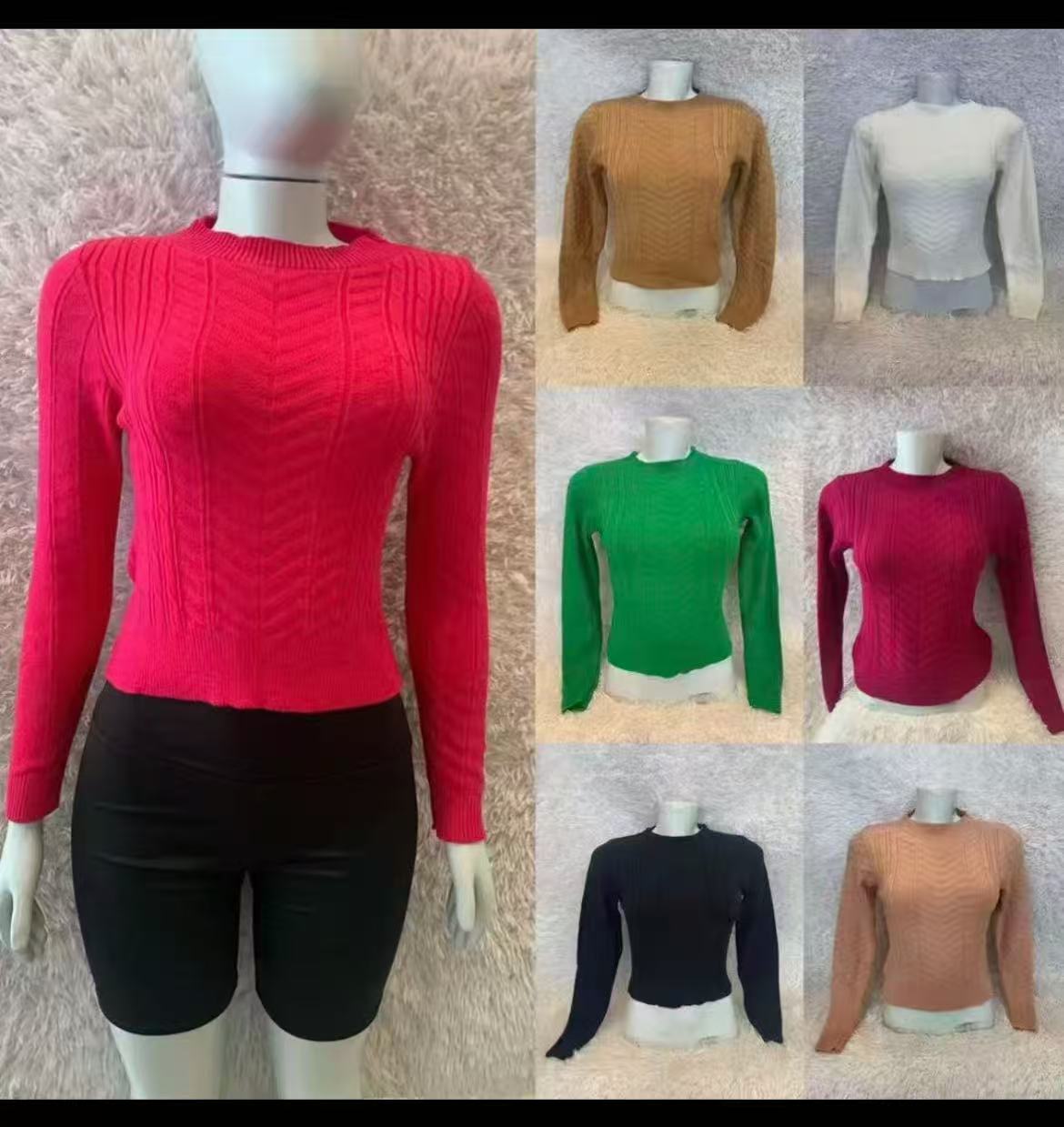 Suéter Trança Cropeed Feminino Inverno TOP-01 *Pacote: 35 R$ *Atacado: R$ 40
