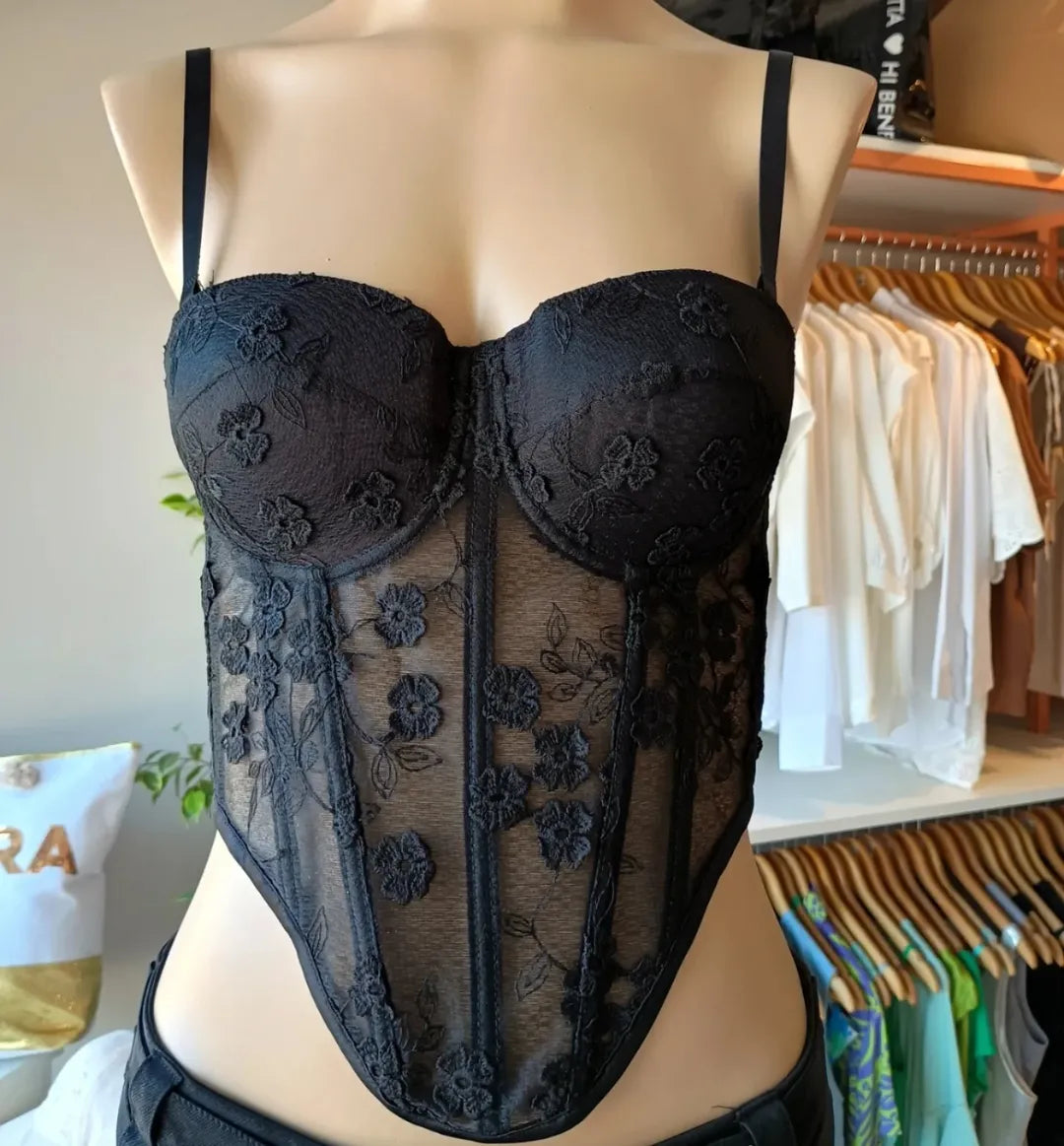 Corset Importado com Renda Acessórios *Pacote: R$ 32,00 *Atacado: R$ 35
