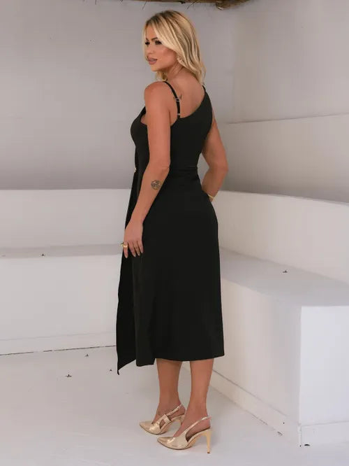 Vestido Midi Alfaiataria XY-637 *Atacado: R$ 74,50