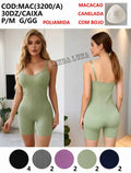 Fitness Macaquinho Canelado *Pacote: R$ 30 *Atacado: R$ 45