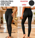 Legging Microfibra so Preto Academia CAL(7863) P/M G/GG *Pacote: R$ 23