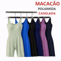 Macaquinho Canelado Premium Poliamida Academia P/m G/GG *Pacote: R$ 40