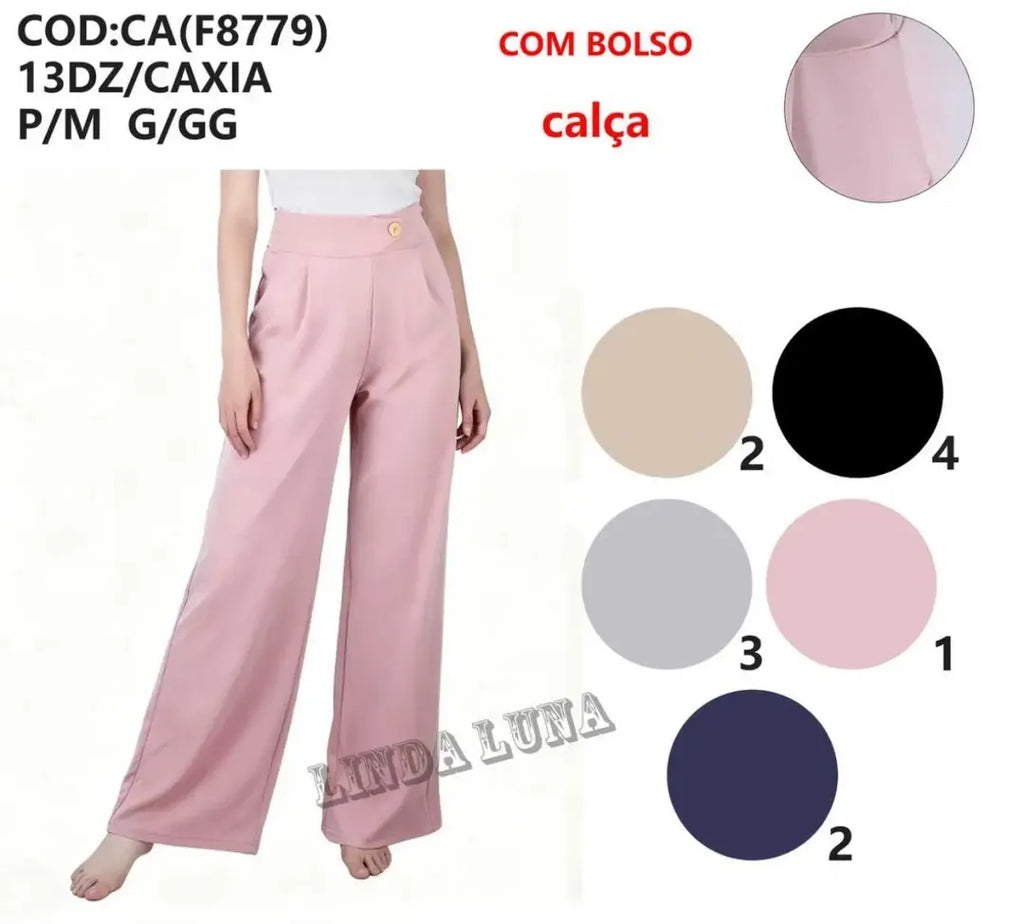 Calça Toque Poliamida Academia P/M G/GG *Pacote: R$ 40