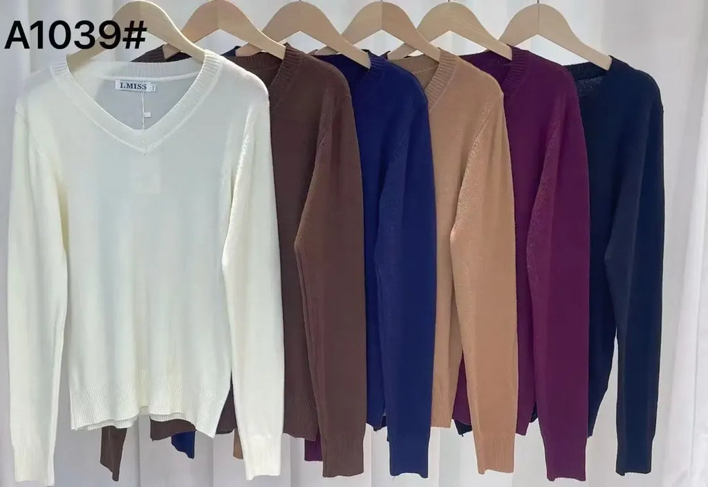 Blusa Modal Inverno Gola V tamanho P/M G/GG *Pacote: R$ 28 *Atacado: R$ 35