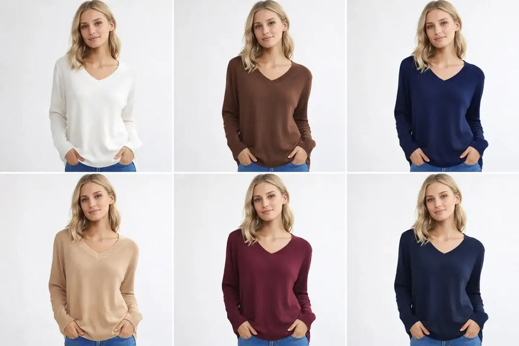 Blusa Modal Inverno Gola V tamanho P/M G/GG *Pacote: R$ 28 *Atacado: R$ 35