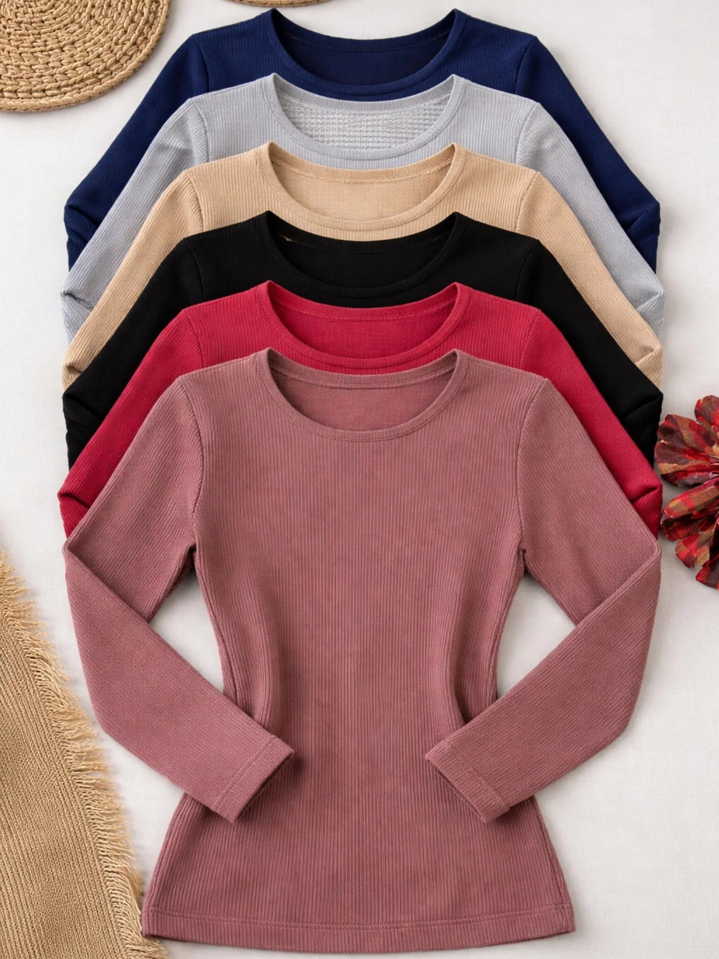 BLUSA TÉRMICA CANELADA Inverno P/M G/GG BLS(F 937) *Pacote: 25 R$