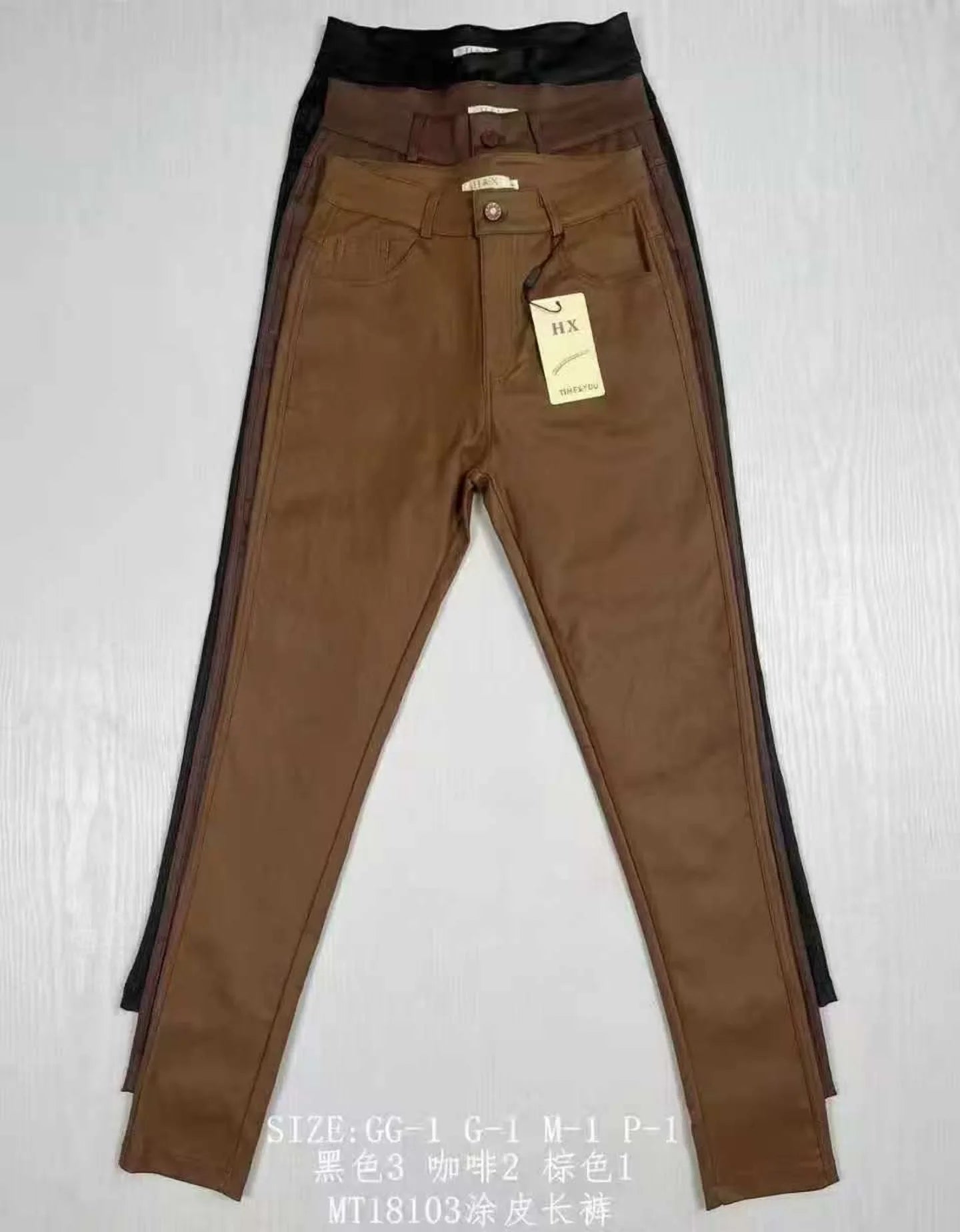 Calça Resinada P M G GG MT18103 *Pacote: 60 R$ *Atacado: R$ 70