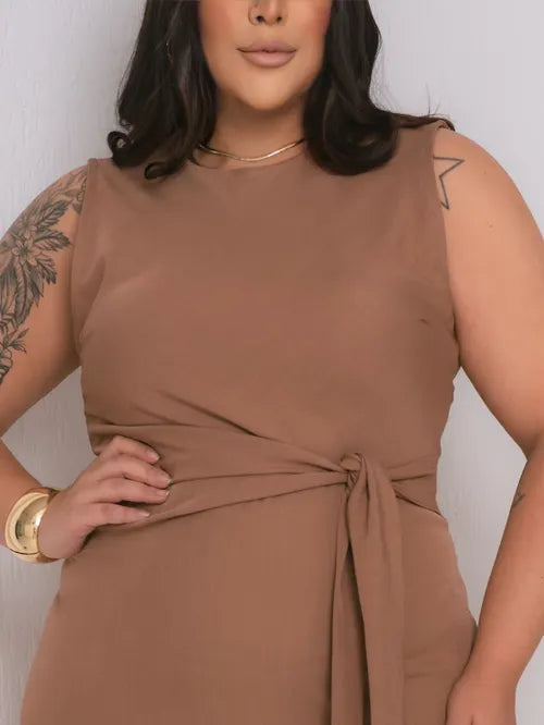 Vestido Plus Size Alfaiataria XY-603 *Atacado: R$ 74