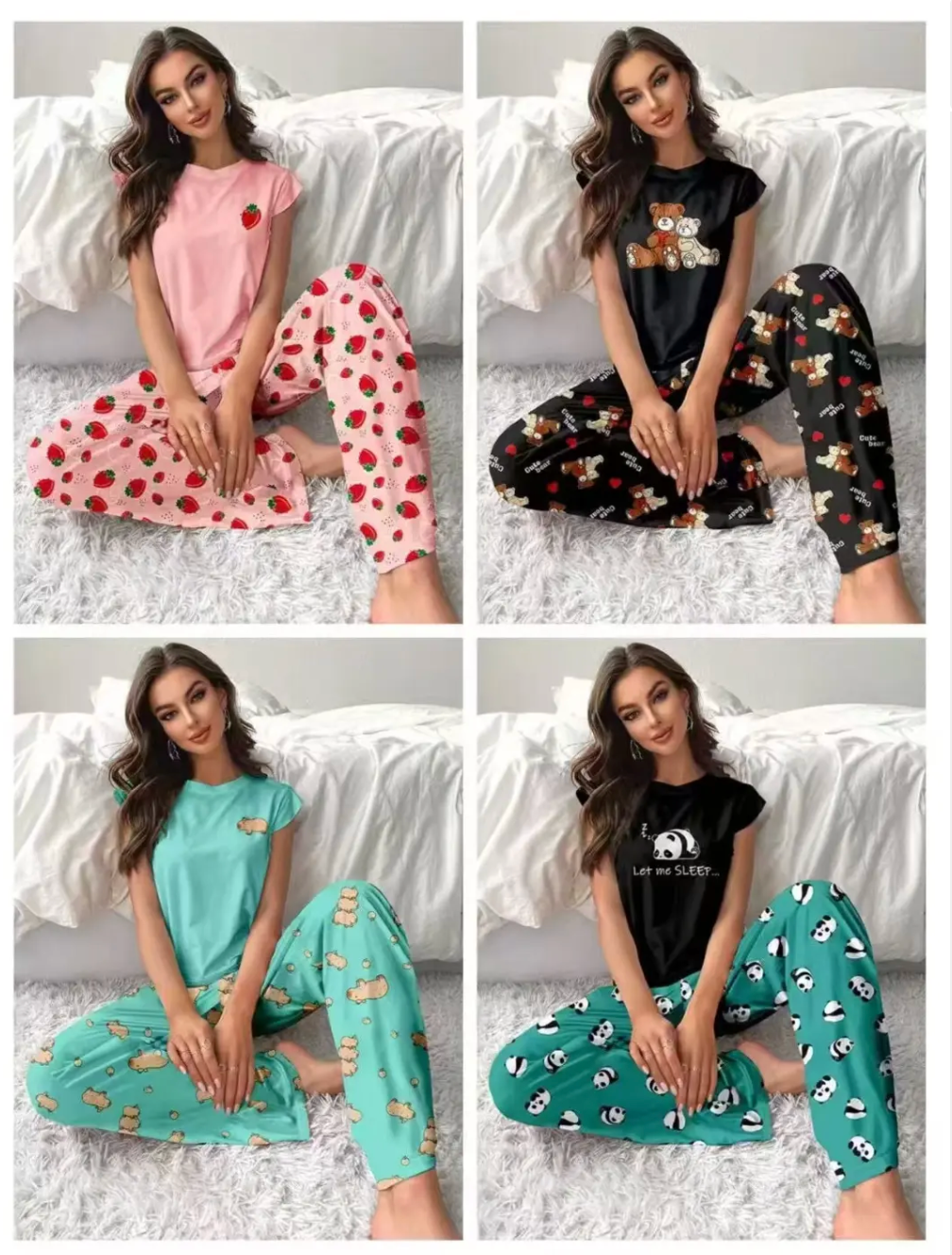 Conjunto Pijama P M G GG *Pacote: R$ 38