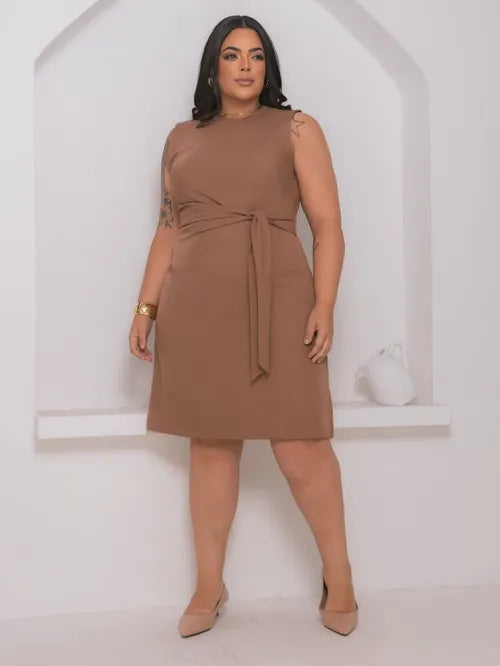 Vestido Plus Size Alfaiataria XY-603 *Atacado: R$ 74