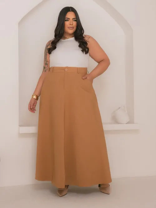 Saia Godê Plus Size Alfaiataria XY-497 *Atacado: R$ 55