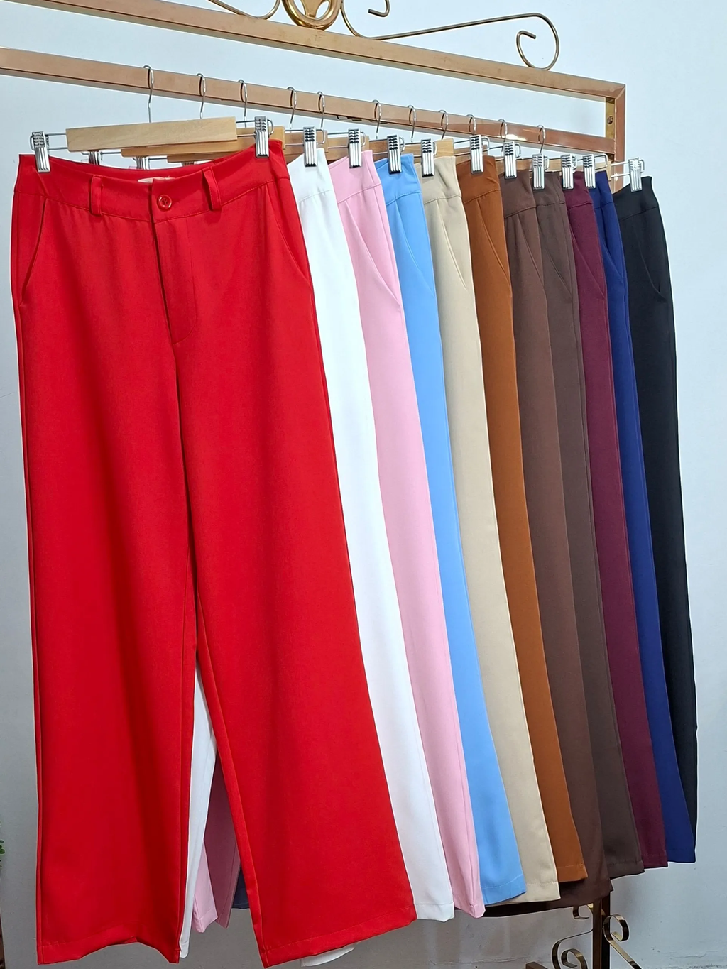 Calça Alfaiataria Pantalona Liso XY-Liso-469 *Atacado: R$ 53