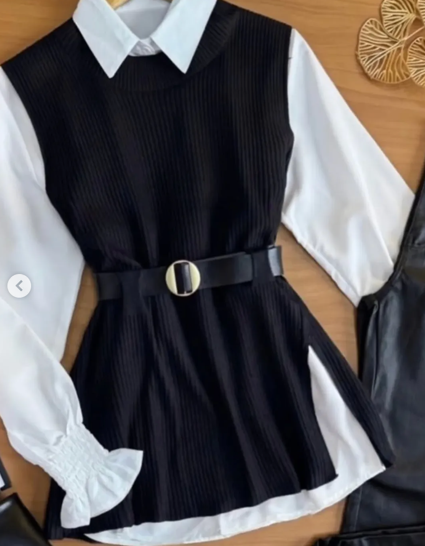 Kit 3 Camisa+Colete+Cinto M G GG Y6652 *Pacote: 60 R$