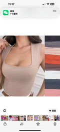Body Suplex Gola Quadrada FF-BODY-001 *Pacote: 20 R$ *Atacado: R$ 25