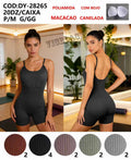 Macacao Poliester Com Bojo Academia P/M G/GG DY-28265 *Pacote: 40 R$