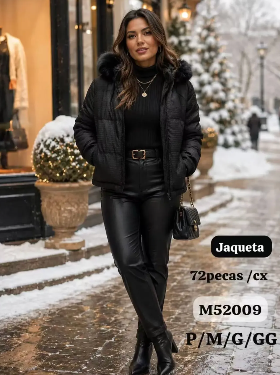 Jaqueta Bomber Capuz Removível P M G GG M52009 *Pacote: R$ 90