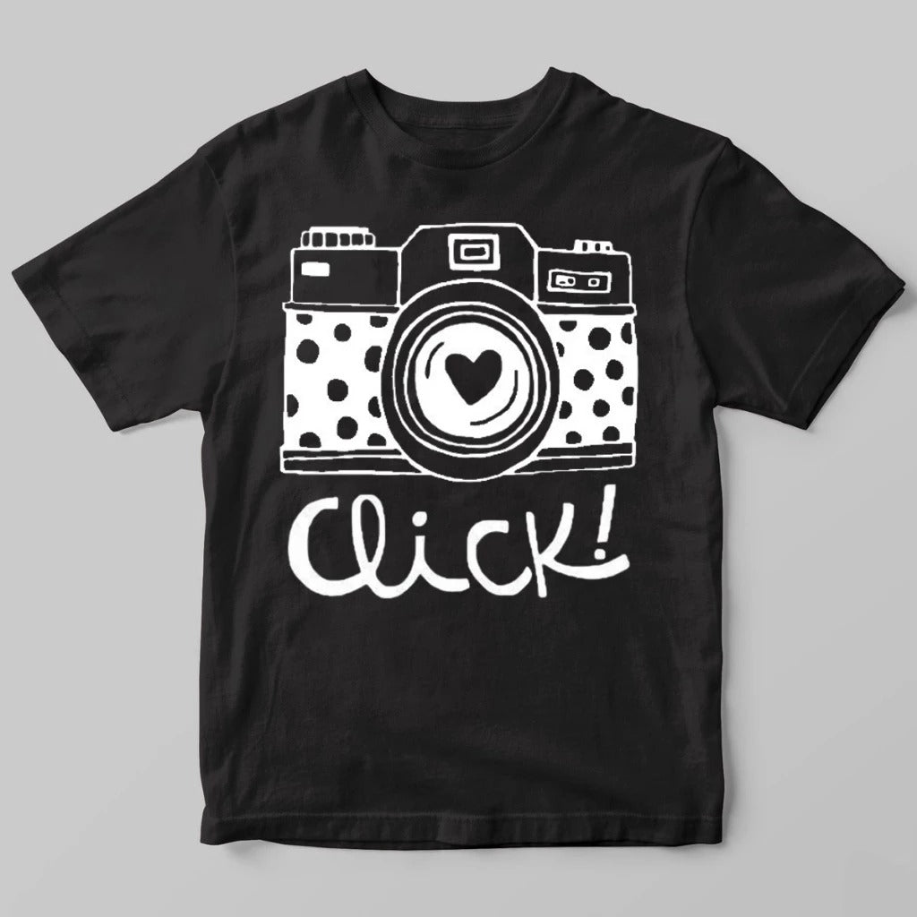 Tshirt Camera Click Biscolayca FF-TSH-028 *Pacote: 12 R$ *Atacado: R$ 15