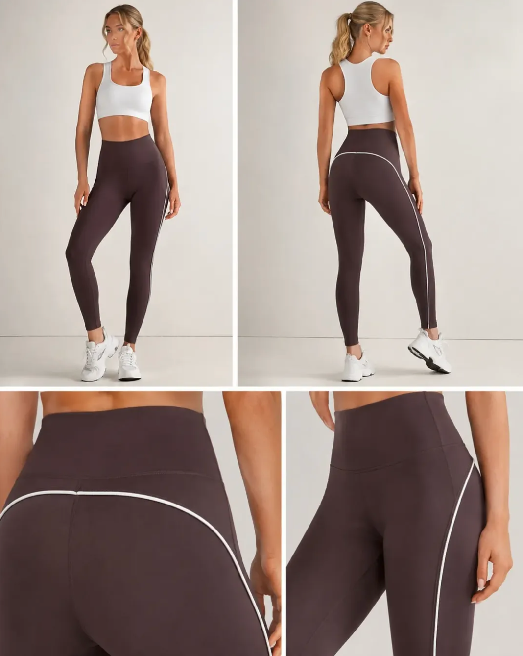 Calça Legging Poliamida Com Listra P/M G/GG Top Custura E Qualidade Academia*Pacote: R$ 38