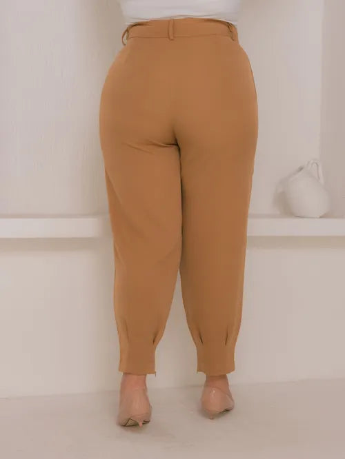 Calça Cenoura Plus Size Alfaiataria XY-481 *Atacado: R$ 55
