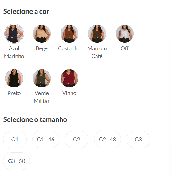 Colete Plus Size Alfaiataria FF-COL-004-XY-582-1 *Pacote: 40 R$ *Atacado: R$ 50