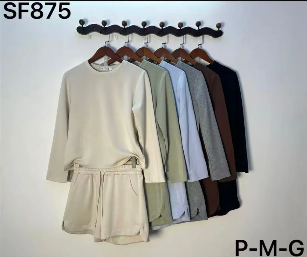 Conjunto Moletinho Manga Longa +Short Inverno P M G SF875 *Pacote: 80 R$