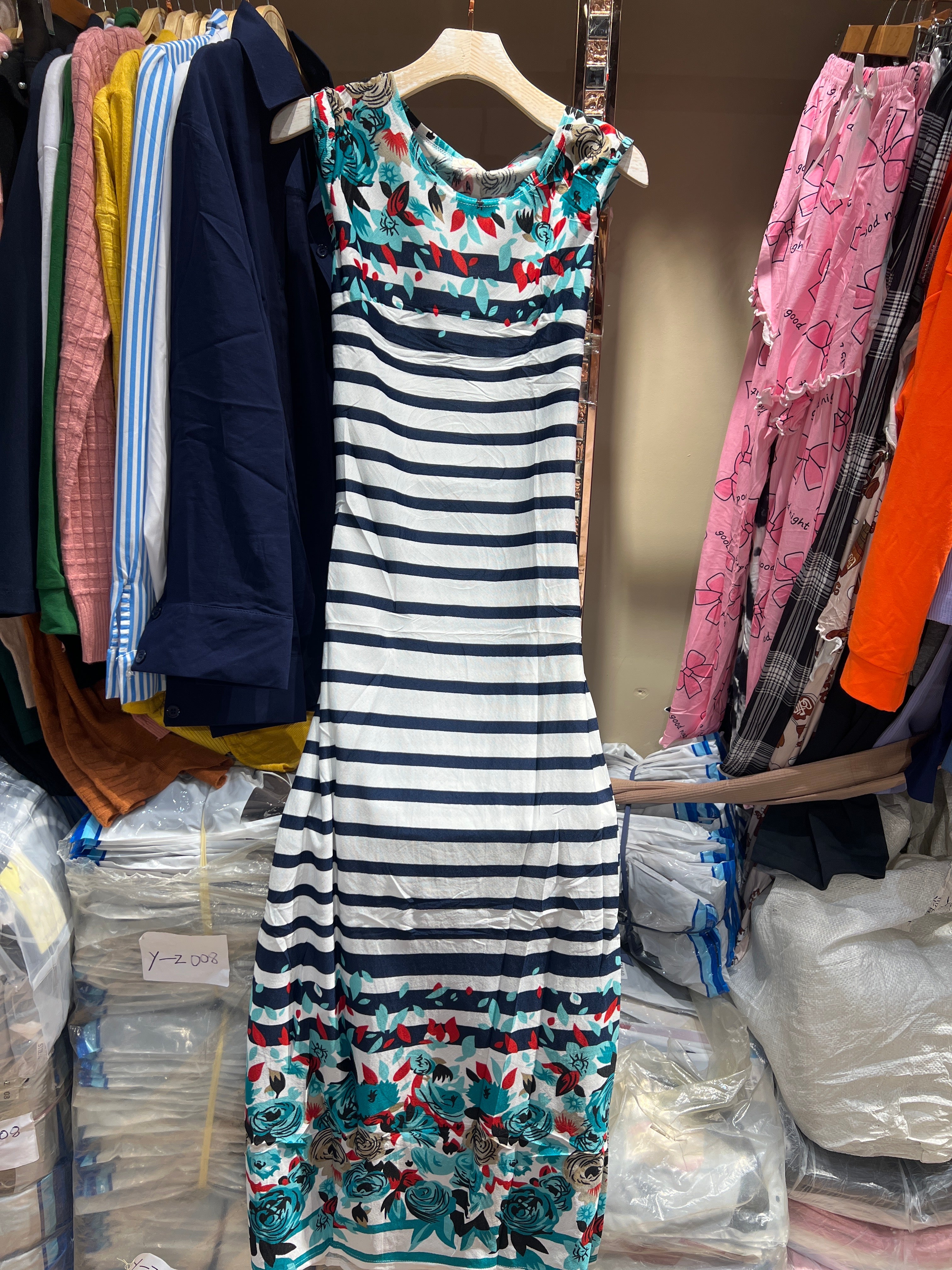 Limpa estoque amostra-Vestido FY-670#,tamanho M-R$40,00