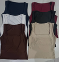 Regata Gola Quadrada Suplex Premium Poliamida Único *Pacote: R$ 15