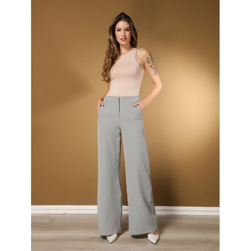 Calça Pantalona Listrada Alfaiataria Premium FF-CAL-004-CSS-467 *Pacote: 50 R$ *Atacado: R$ 60