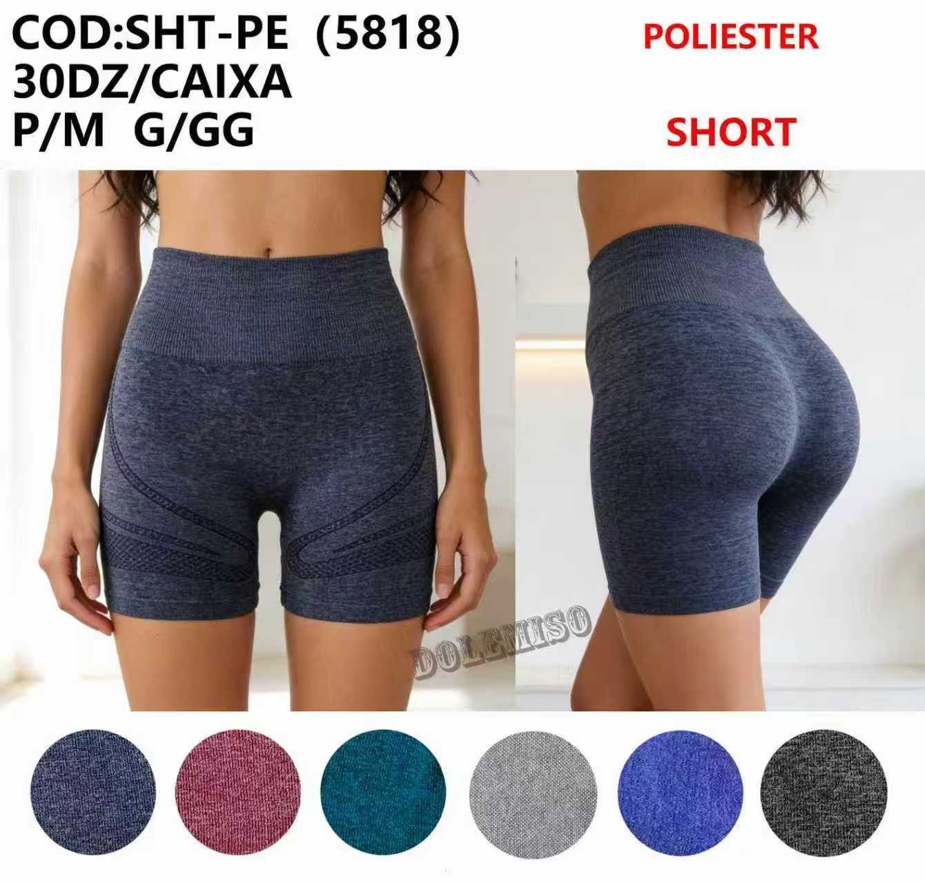 Short Poliester Academia P/M G/GG SHT-PE(5818)  *Pacote: 20 R$