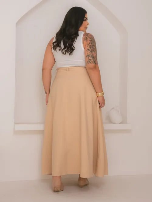 Saia Godê Plus Size Alfaiataria XY-497 *Atacado: R$ 55