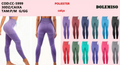 Calça Poliester Academia P/M G/GG CC-5999 *Pacote: 15 R$