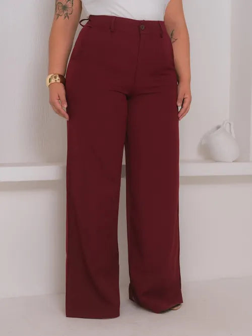 Calça Pantalona Plus Size XY-579 *Atacado: R$ 58