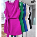 Conjunto Cropped e Saia com Amarração Alfaiataria Premium FF-CON-036 *Pacote: 60 R$ *Atacado: R$ 70