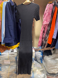 Limpa Estoque Amostra-Vestido de Tricô,cor Preta,tamanho único-R$40,00